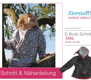 E-Book - Fleecejacke / Schlupfpulli „EMIL“, Gr. 62 – 104